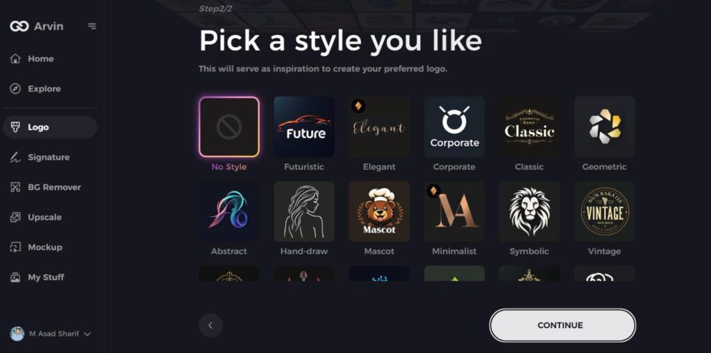 select a design style