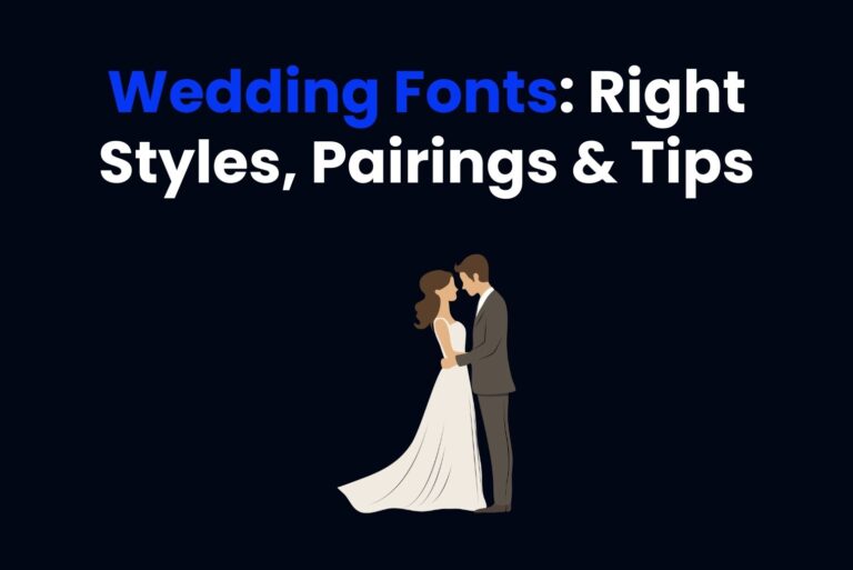 Wedding Fonts: Right Styles, Pairings & Tips