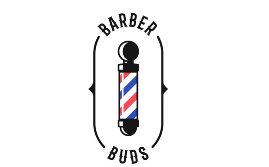 barber buds barber shop logo