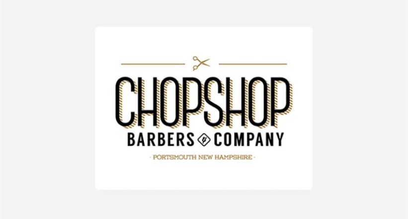 chopshop barber shop logo