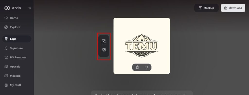 customize temu logo