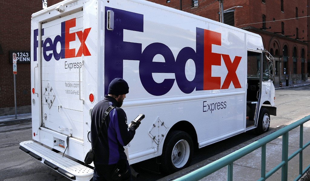 fedex trucking logo design