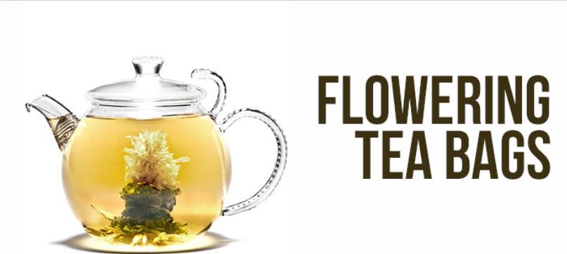 food packaging design flowering tea bags