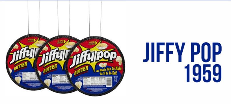 food packaging design of jiffy pop