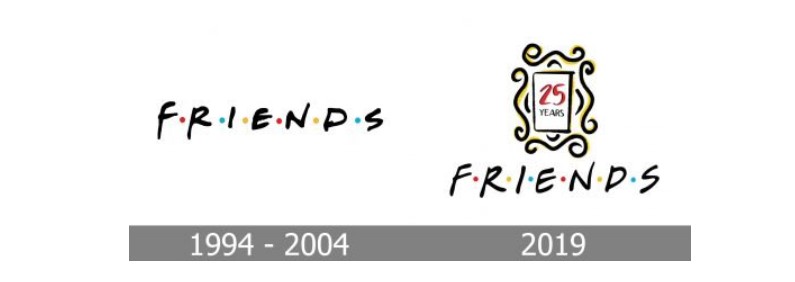 history of friends logo