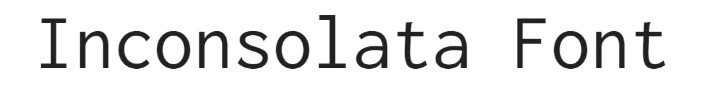 inconsolata monospace fonts