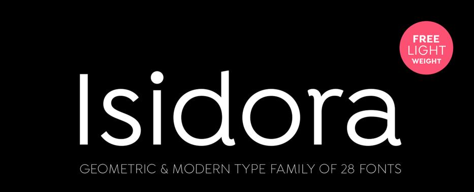 isidora rounded fonts