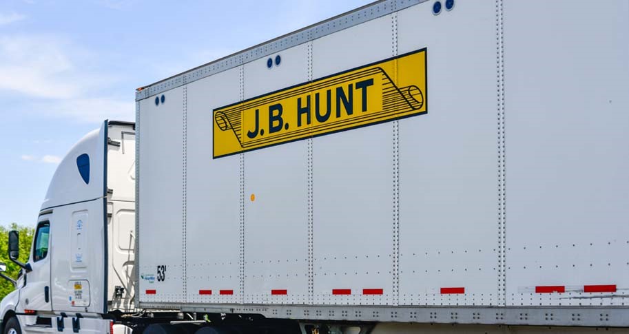 jb hunt trucking logo design