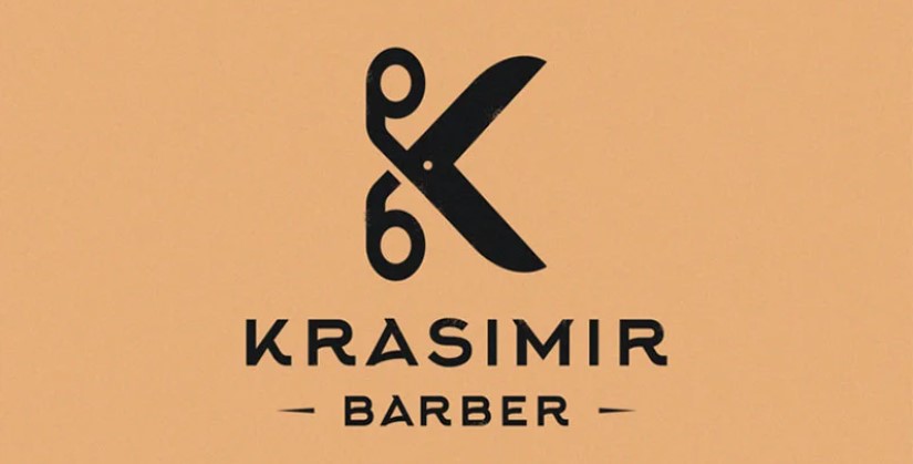 krasimir barber shop logo