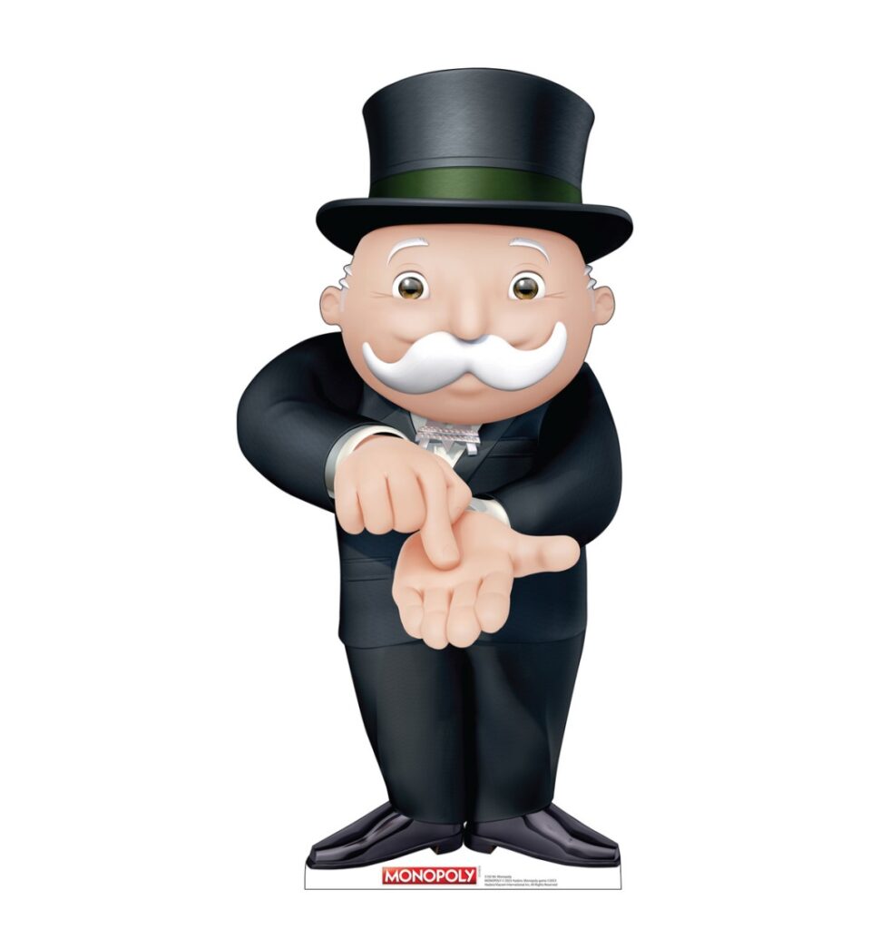 monopoly man brand mascots