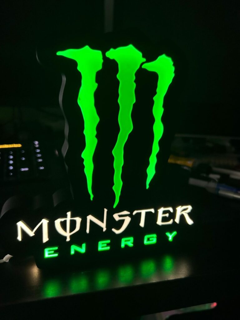 neon green monster logo