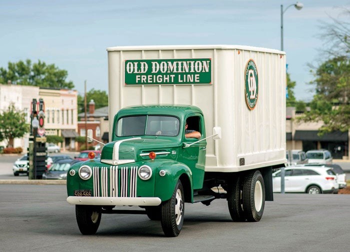 old dominion freight line trucking logo design