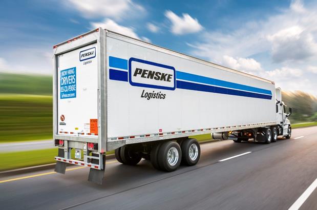 penske trucking logo design