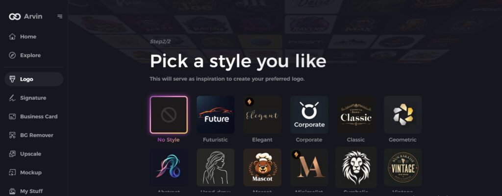 select a design style