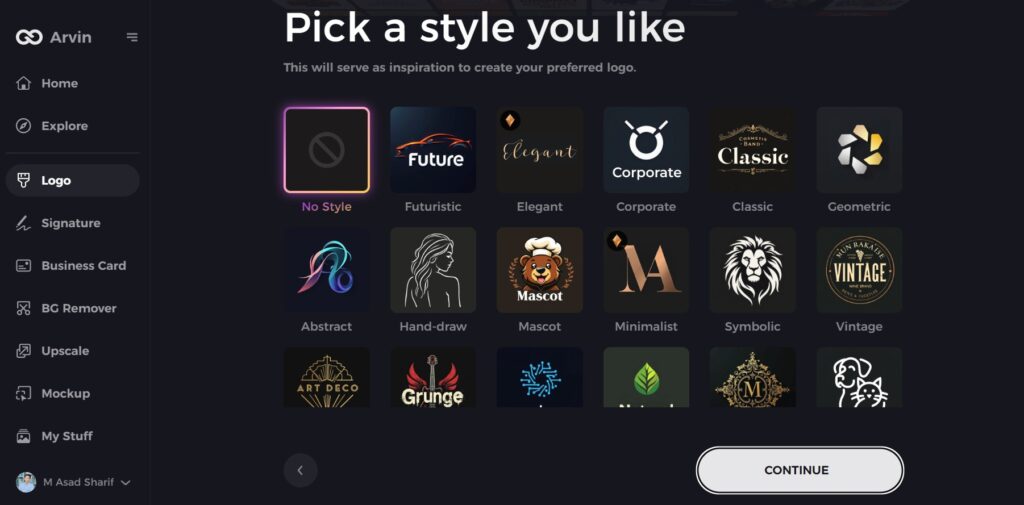 select a style