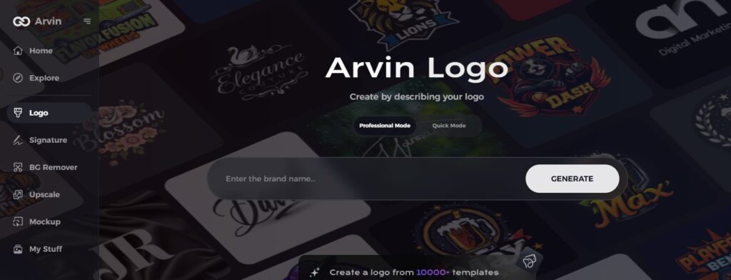 visit arvin ai logo maker