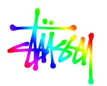 font style of stussy logo