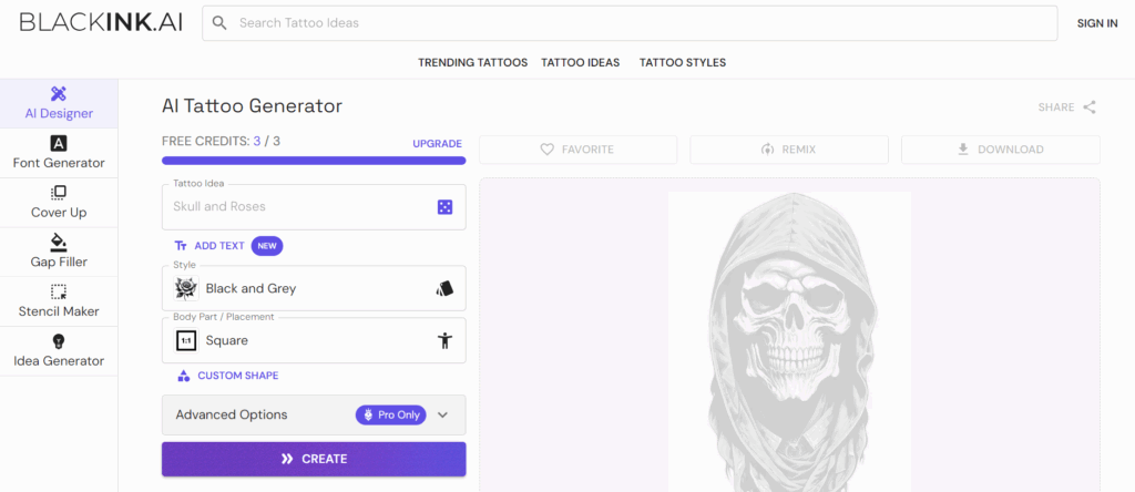 ai generated tattoo