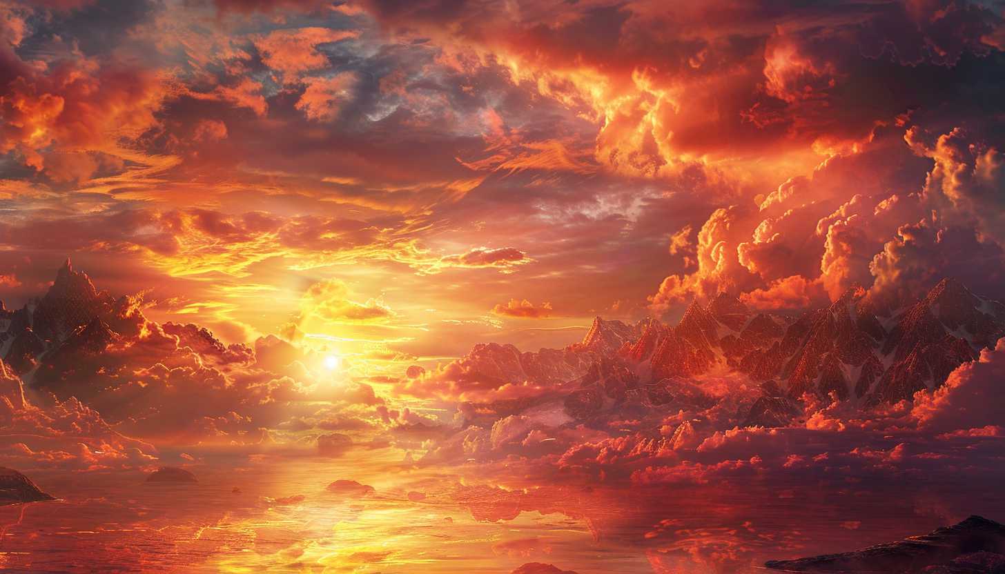 Horizon view of sunrise over distant mountains, representing aspirational goals, future vision, and hope for long-term achievements.